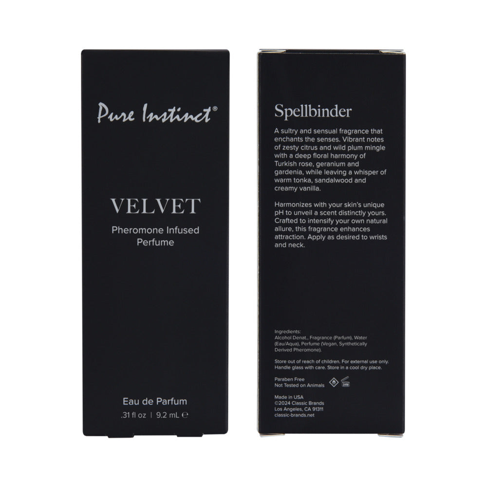 Pure Instinct Signature Collection Pheromone Perfume-Velvet 9.2ml