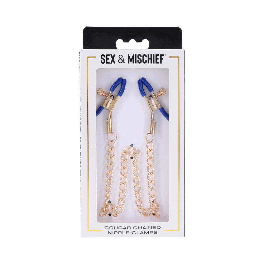 Cougar Chained Nipple Clamps