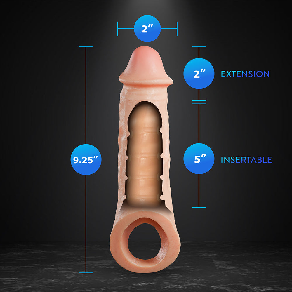 Blush Performance Plus - Intrepid - 2 Inch Silicone Penis Xtender - Beige