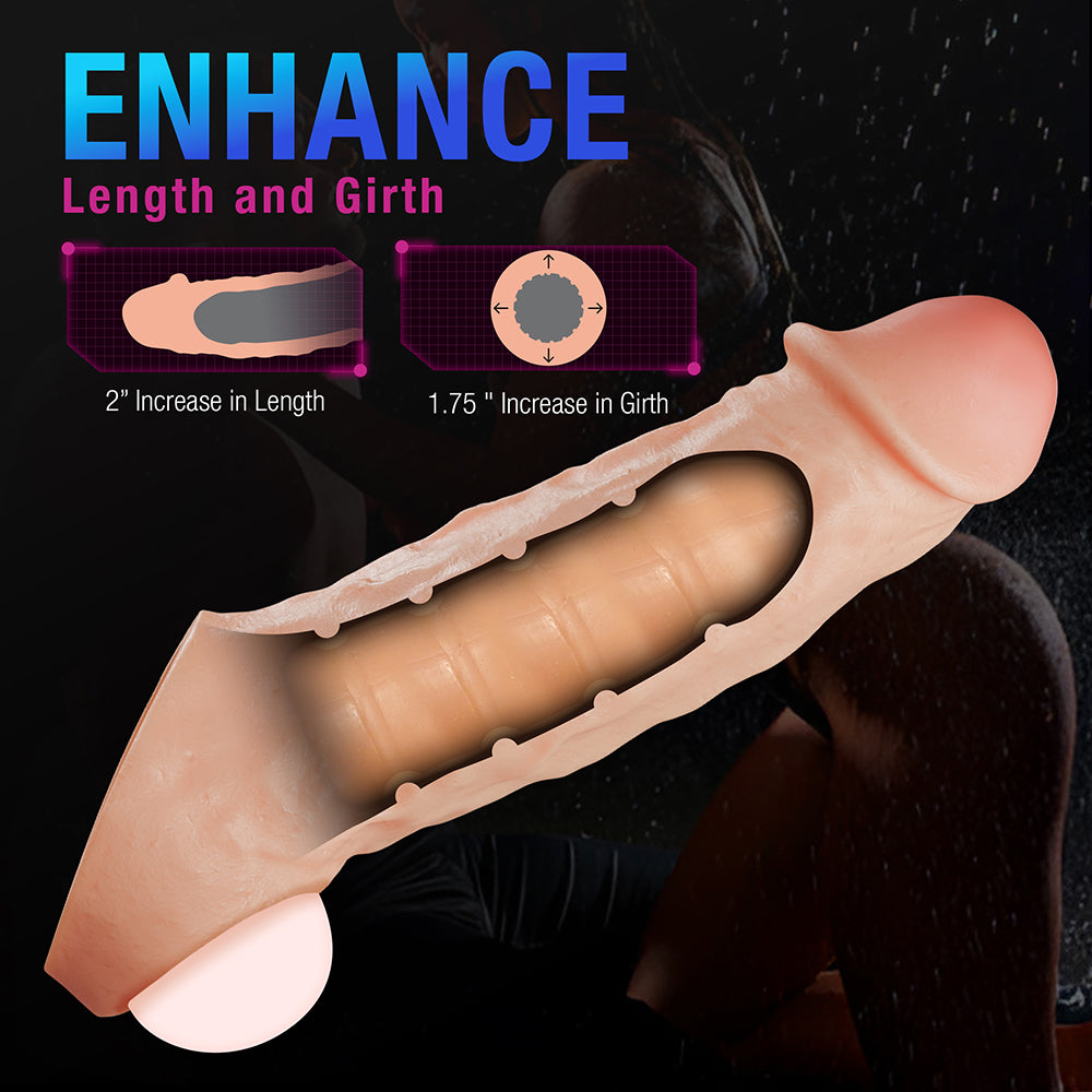 Blush Performance Plus - Intrepid - 2 Inch Silicone Penis Xtender - Beige