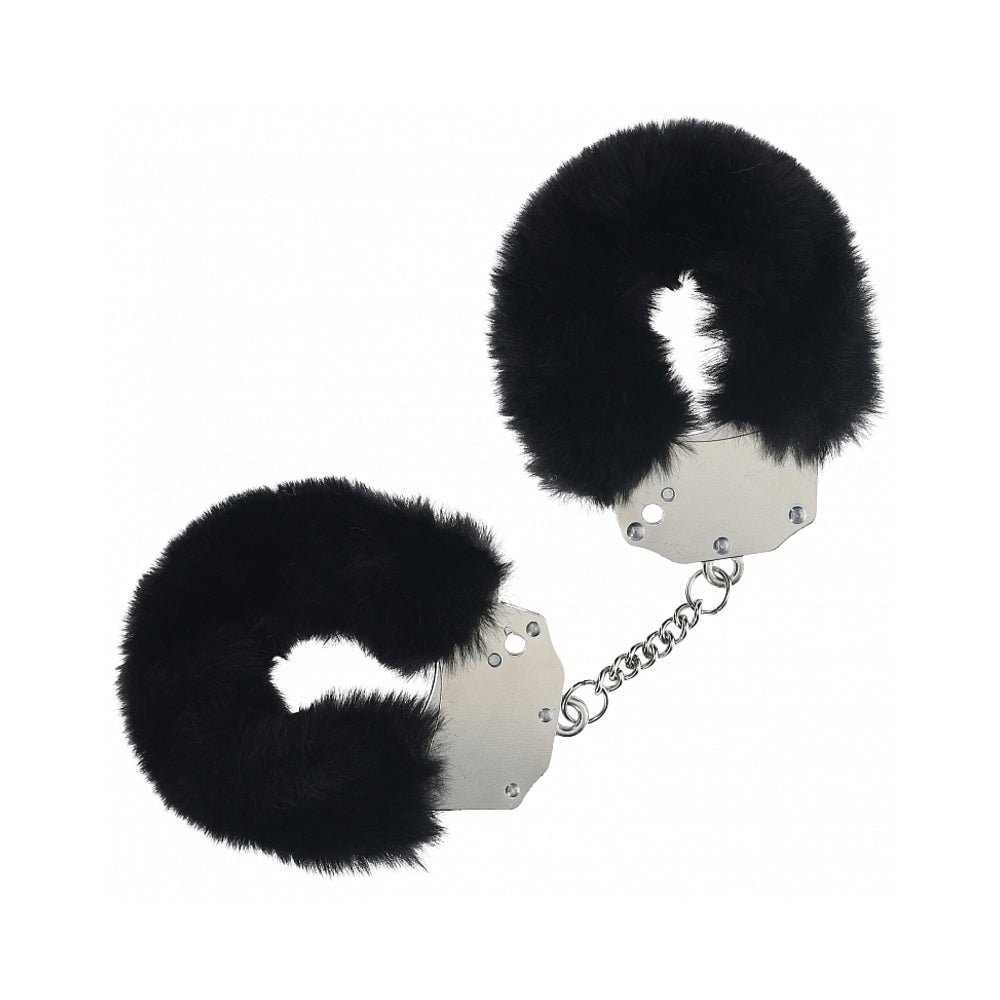 Shots Ouch! Heavy-duty Fluffy Handcuffs - Black