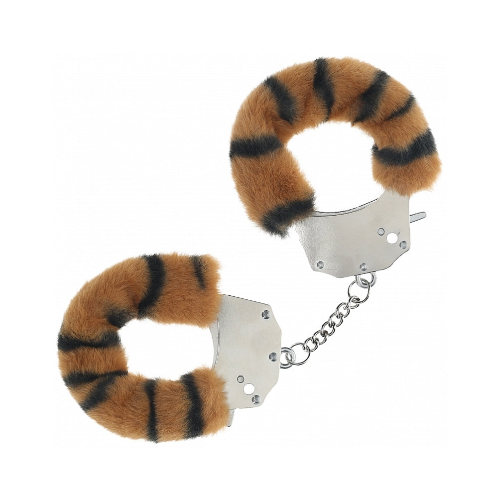 Shots Ouch! Heavy-duty Fluffy Handcuffs - Tiger