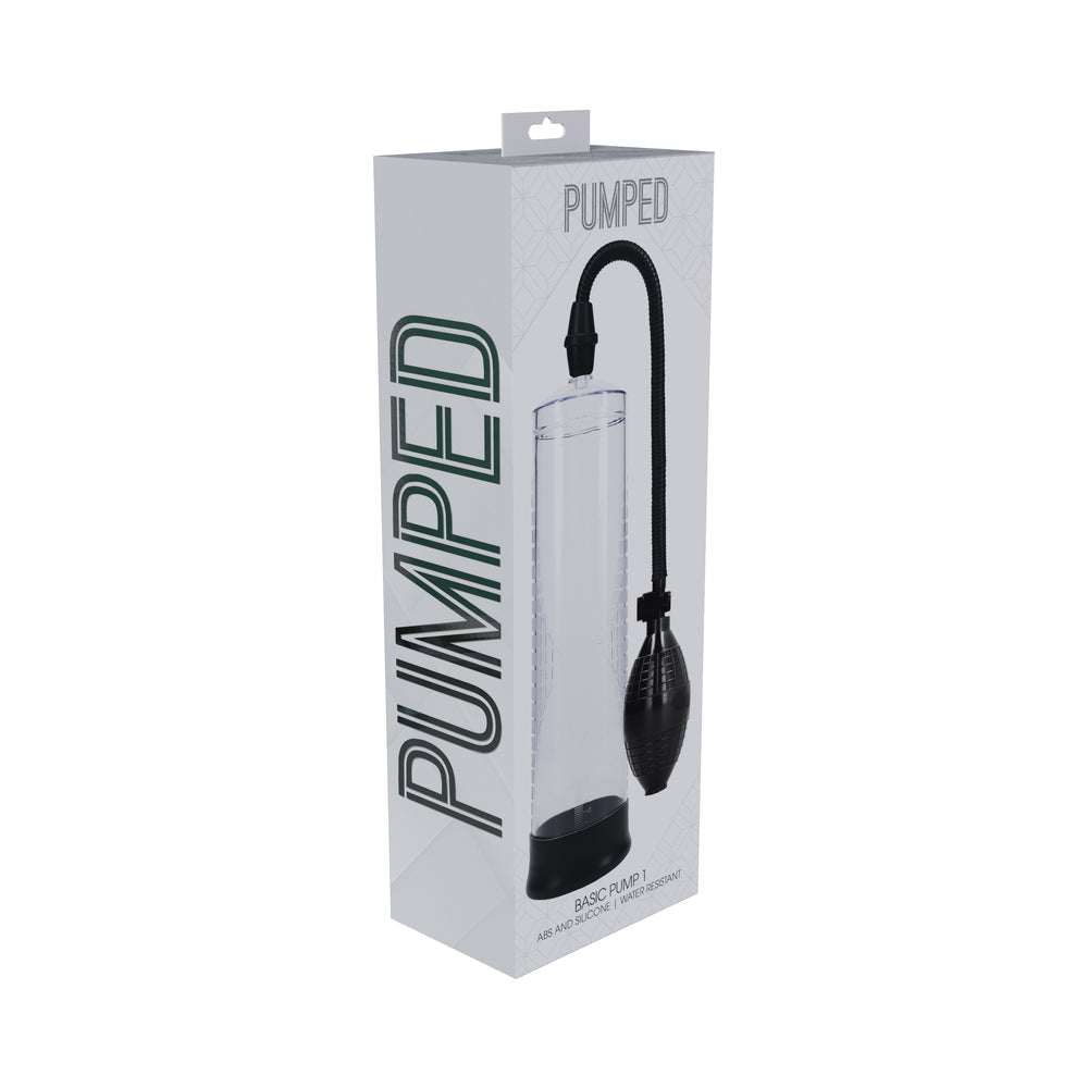 Shots Pumped Basic Pump 1 Water Resistant Penis Pump - Translucent