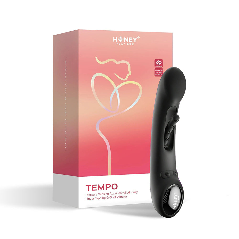 Honey Play Box Tempo Pressure Sensing G-Spot Vibrator-Black