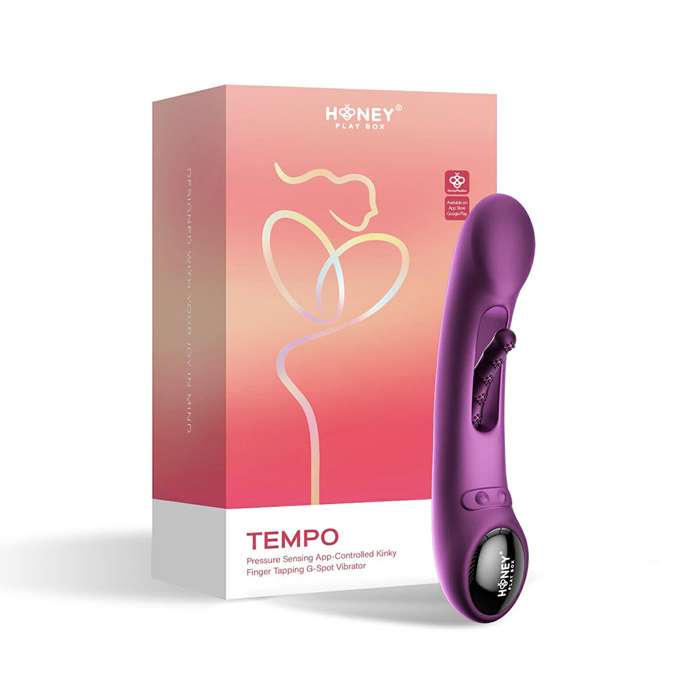 Honey Play Box Tempo Pressure Sensing G-Spot Vibrator-Purple