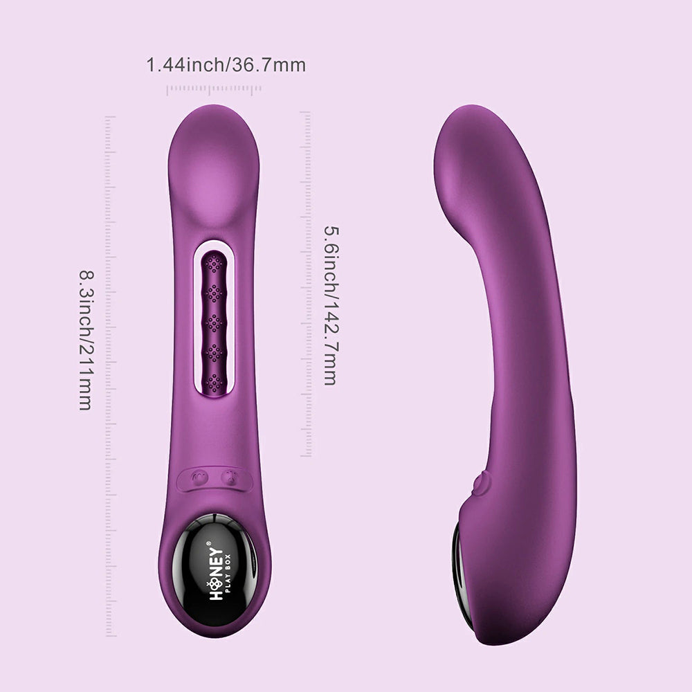 Honey Play Box Tempo Pressure Sensing G-Spot Vibrator-Purple