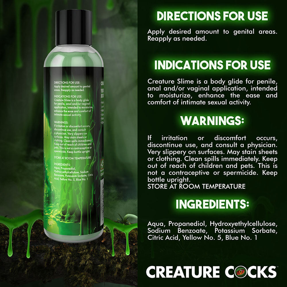 Creature Cocks - Creature Slime Green Slime Water-Based Lubricant 8 oz