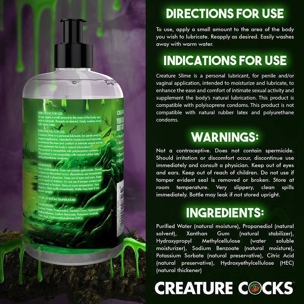 Creature Cocks - Creature Slime Water-Based Lubricant 16 oz