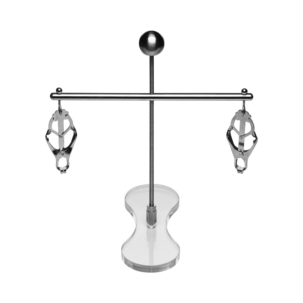 Master Series Tower of Pain Nipple Clamps - Silver