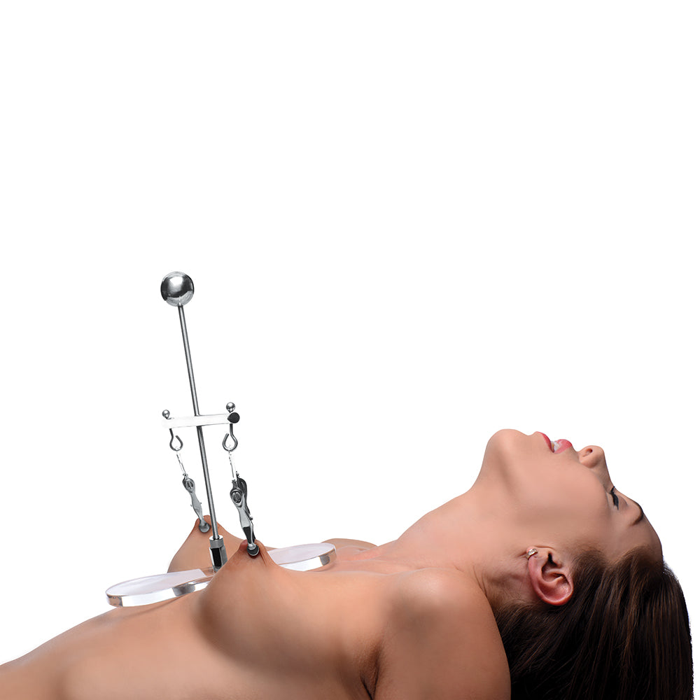 Master Series Tower of Pain Nipple Clamps - Silver
