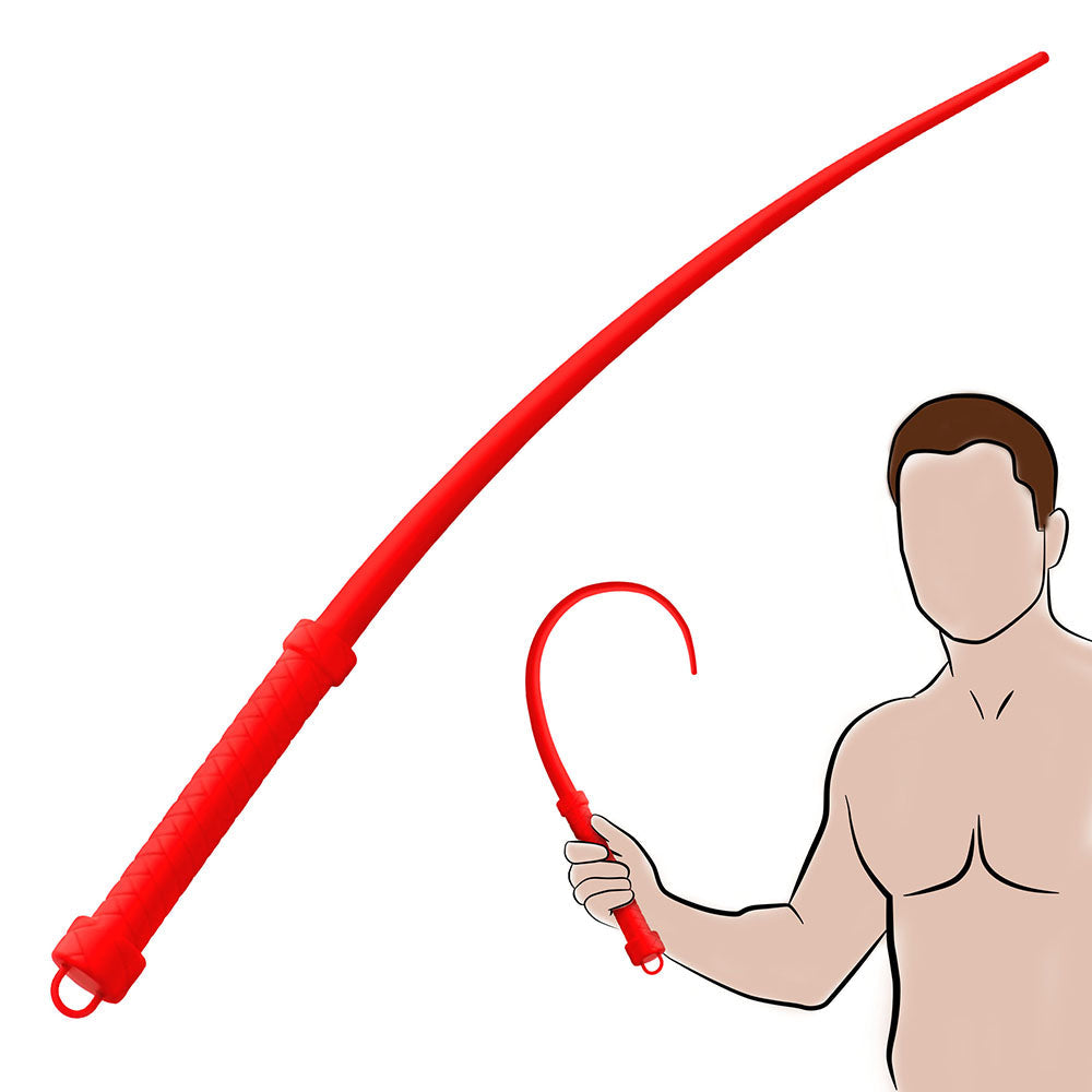 Master Series Viper Tail Silicone Whip - Red