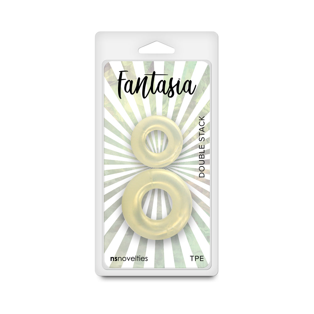 Fantasia Double Stack Cock Rings - Amber