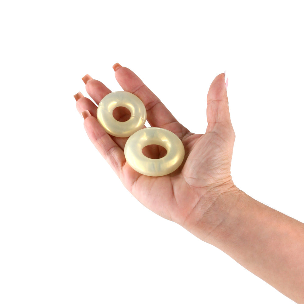 Fantasia Double Stack Cock Rings - Amber
