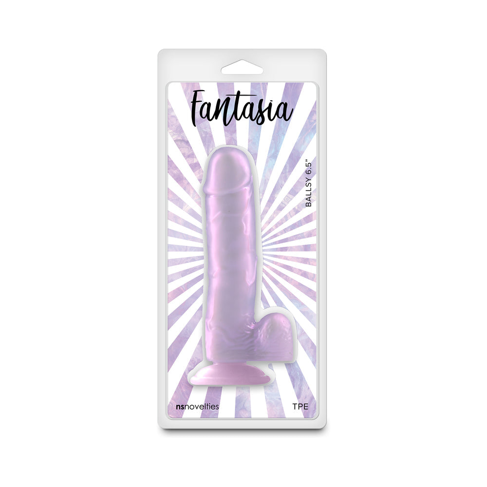 Fantasia Ballsy 6.5" Dildo - Orchid