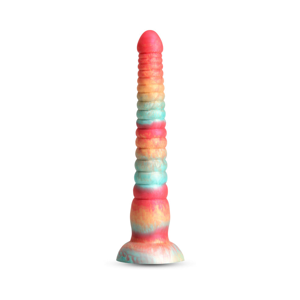Colours Stacked 9" Dildo - Red/Gold