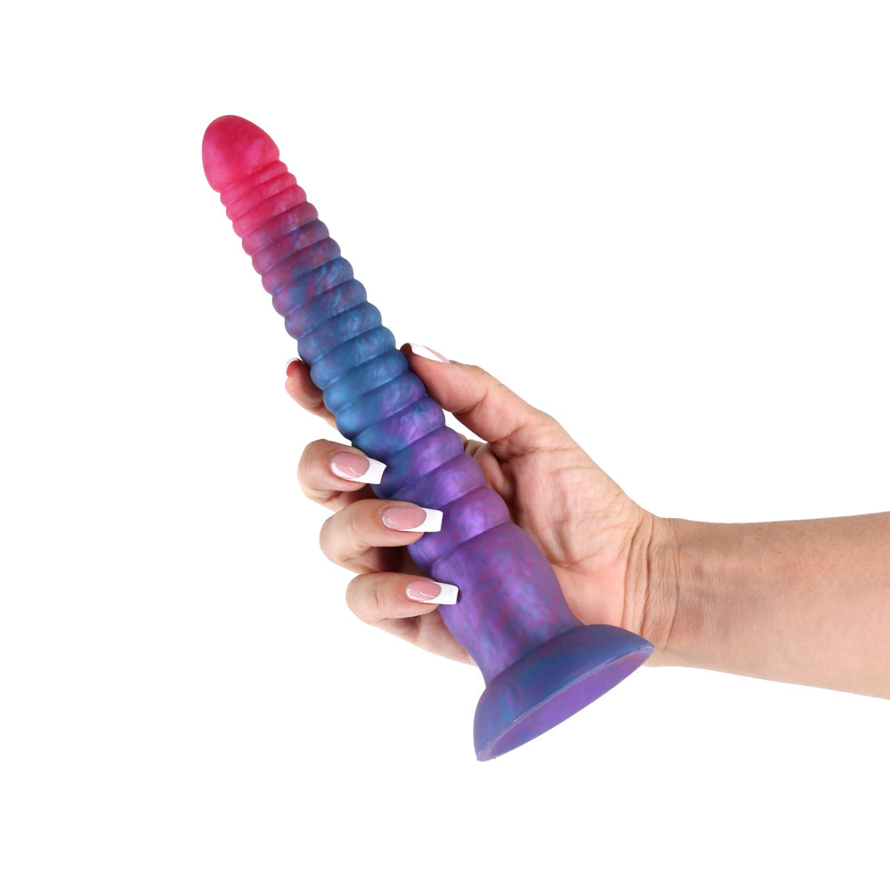 Colours Stacked 9" Dildo - Pink/Blue
