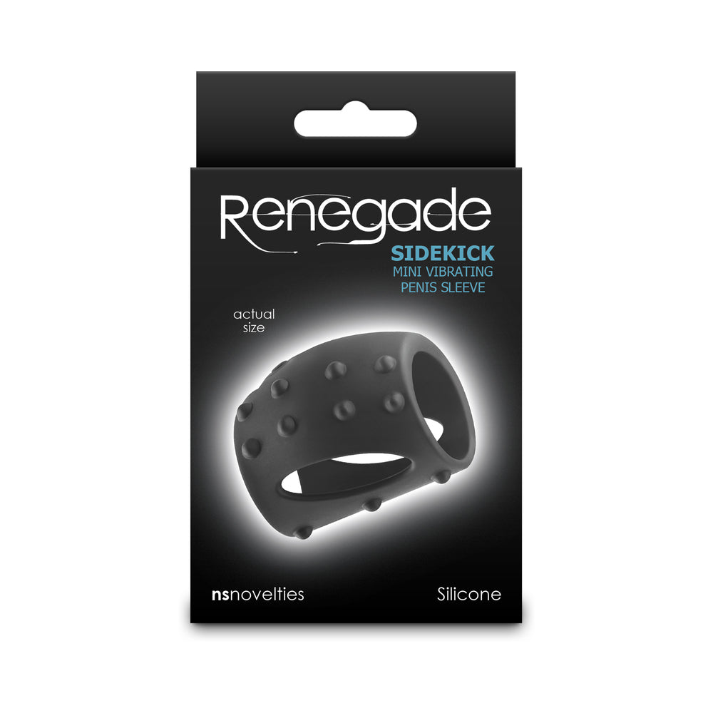 Renegade Sidekick Mini Vibrating Penis Sleeve - Black