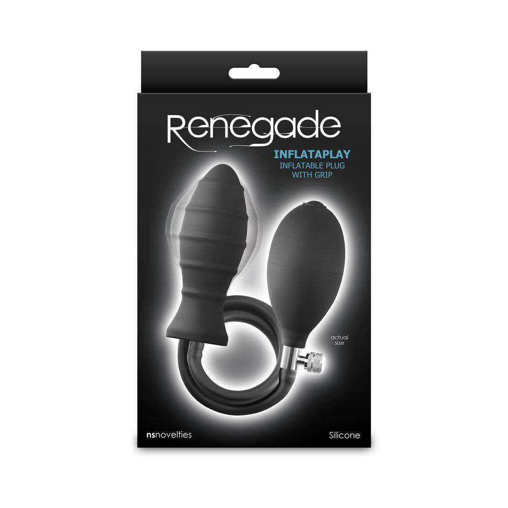 Renegade Inflataplay Inflatable Anal Plug - Black