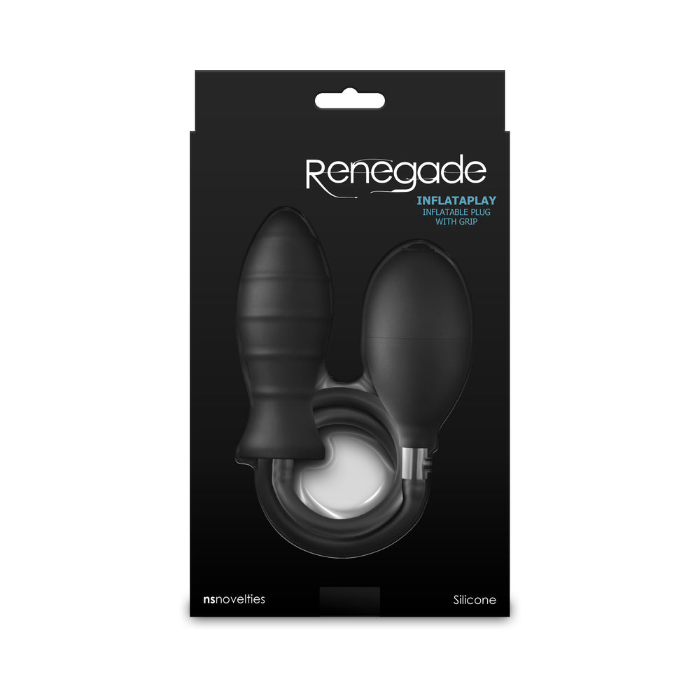 Renegade Inflataplay Inflatable Anal Plug - Black