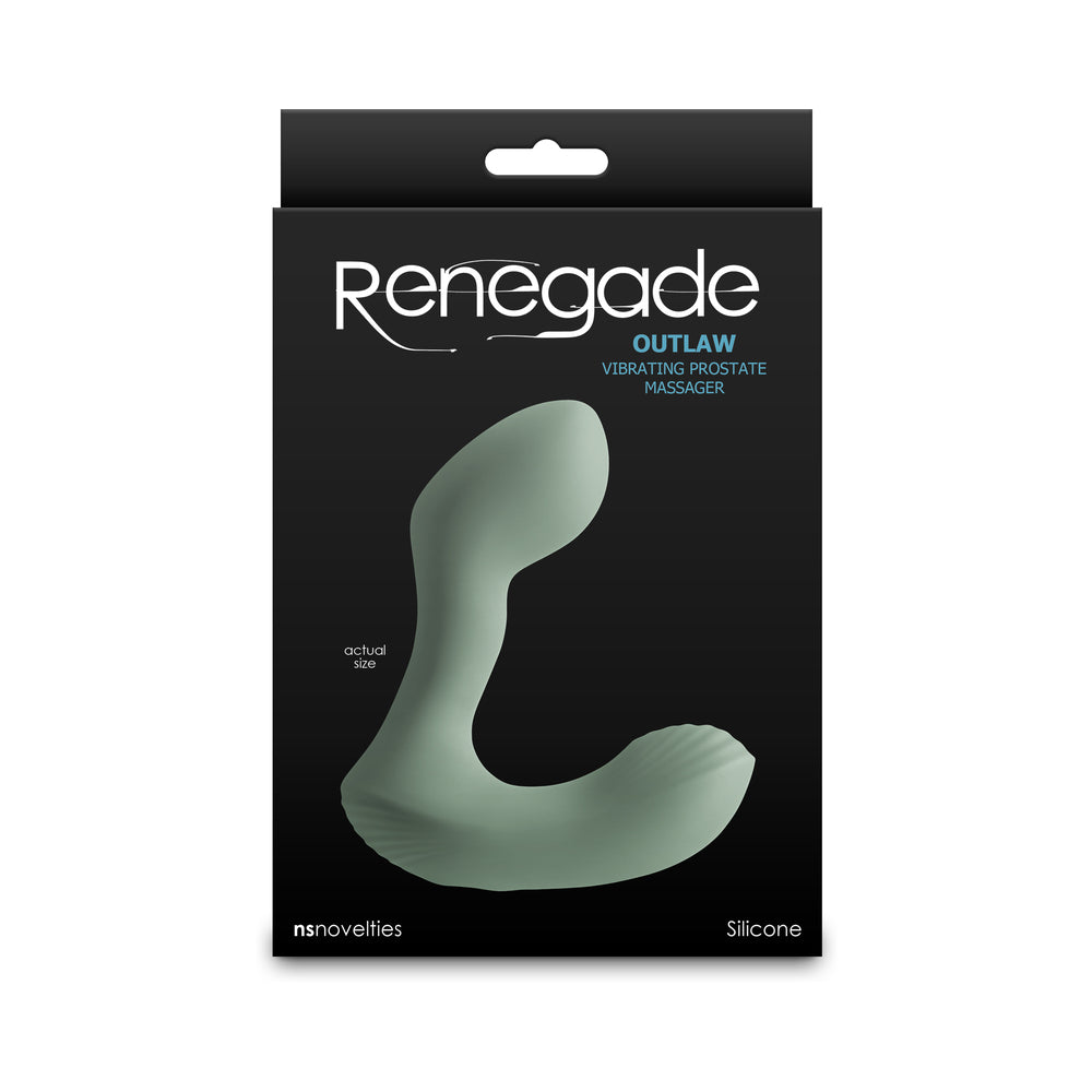 Renegade Outlaw Vibrating Prostate Massager - Sage