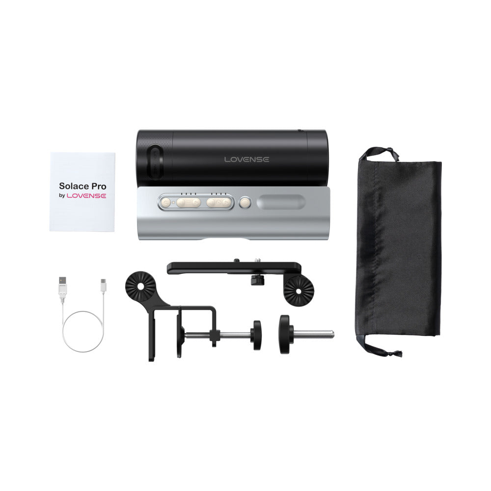 Lovense Solace Pro Thrusting Masturbator - Black