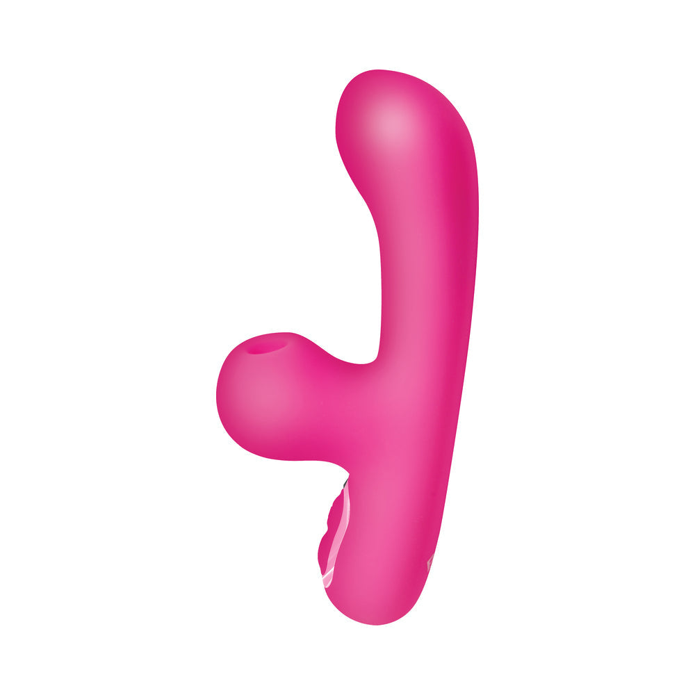 Bang! 10X G-Spot Rabbit Vibrator w/Suction - Pink