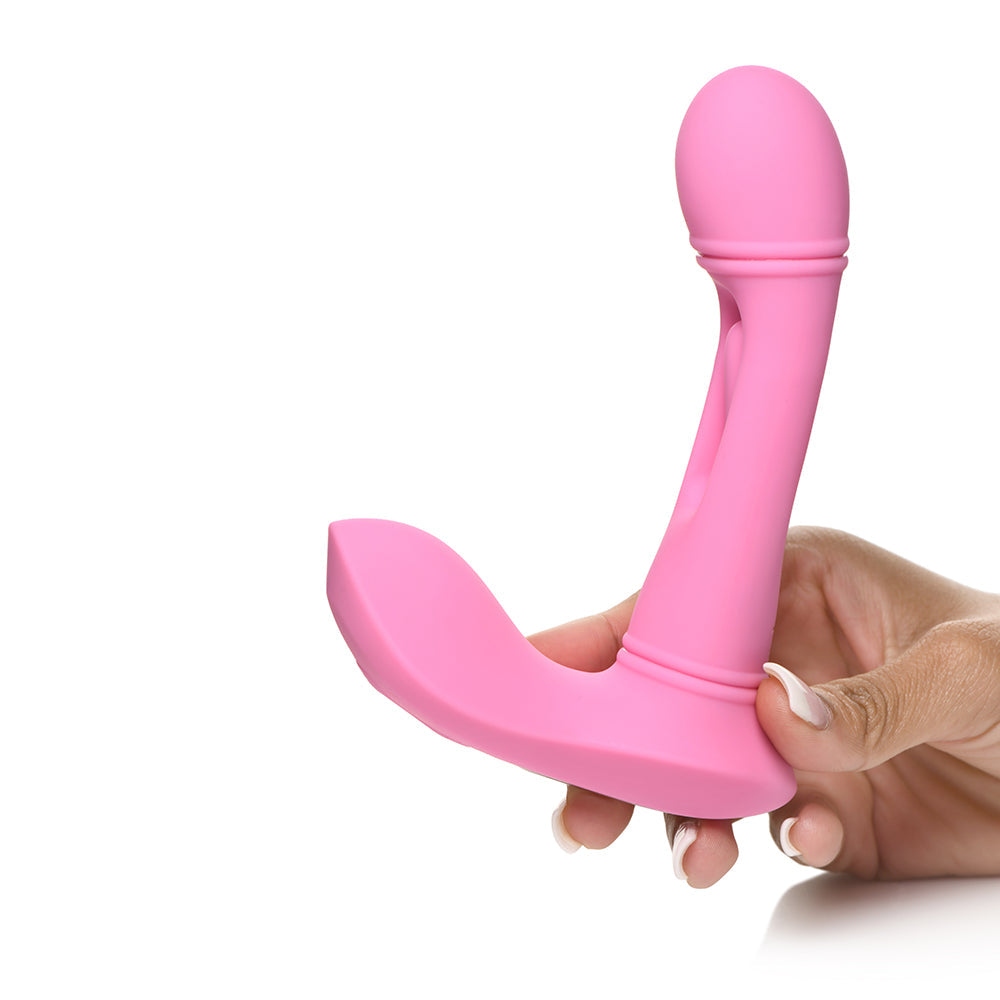 Inmi G-Flick Flicking G-Spot Vibrator w/Remote - Pink