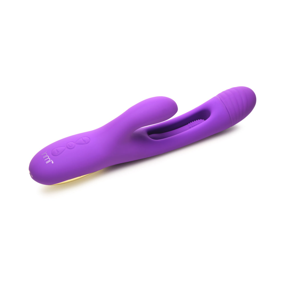 Inmi Tri-Flick Flicking Rabbit Vibrator - Purple