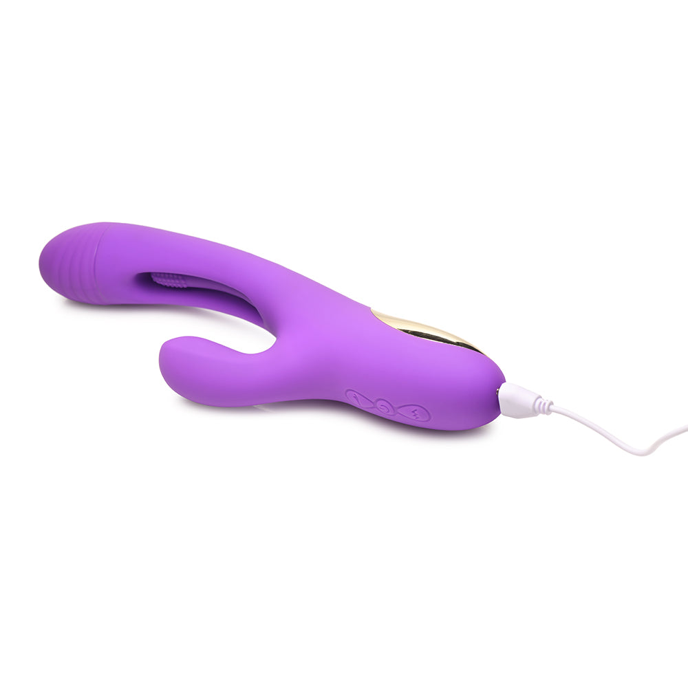 Inmi Tri-Flick Flicking Rabbit Vibrator - Purple