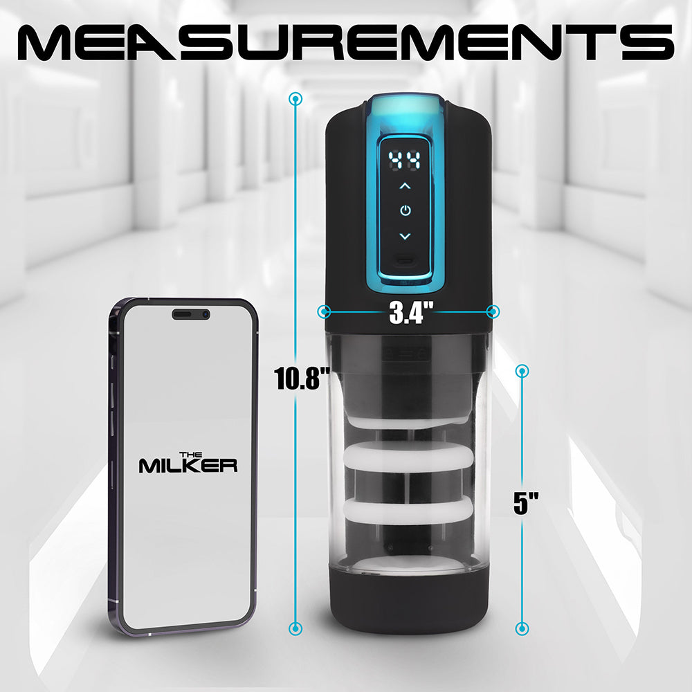 The Milker Roto-Stroke Thrusting & Rotating Masturbator - Black