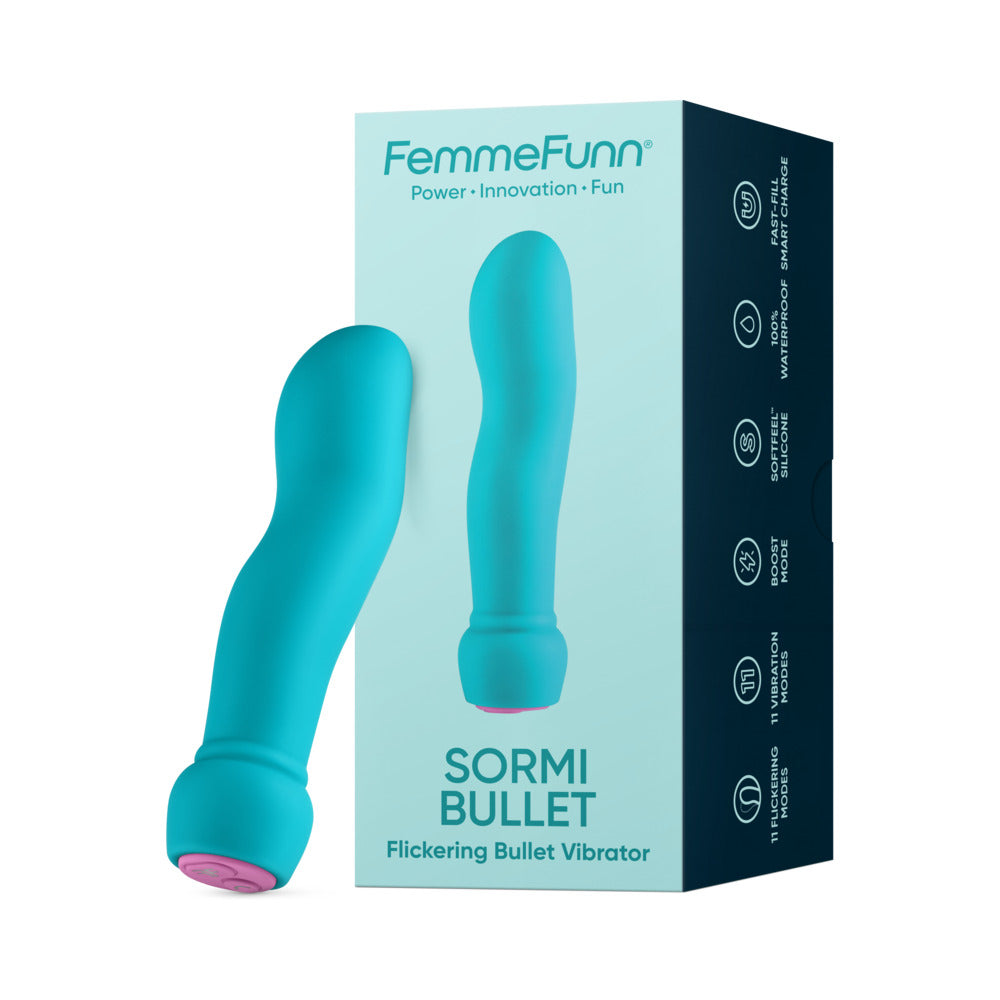 Femme Funn Sormi Fingerlike Bullet - Turquoise
