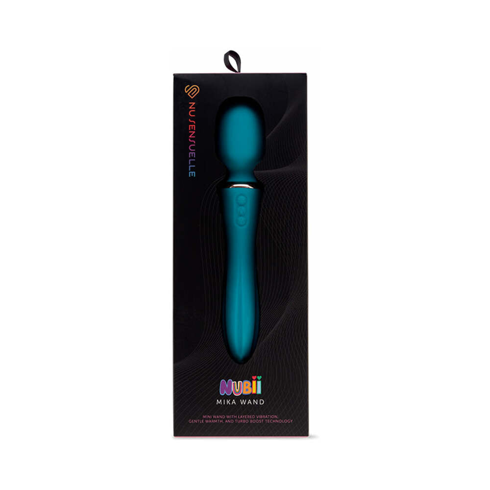 Nu Sensuelle Nubii Mika Turbo Boost & Heating Mini Wand - Blue