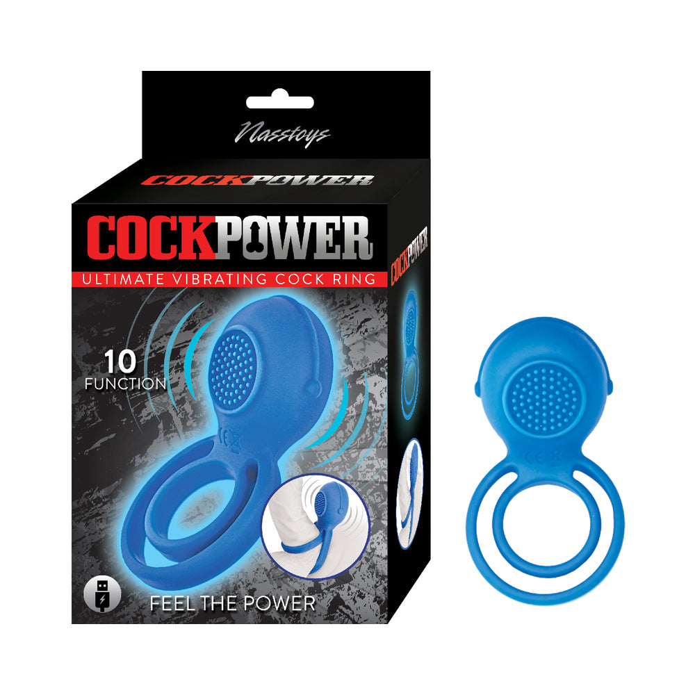Cockpower Ultimate Vibrating Cock Ring - Blue