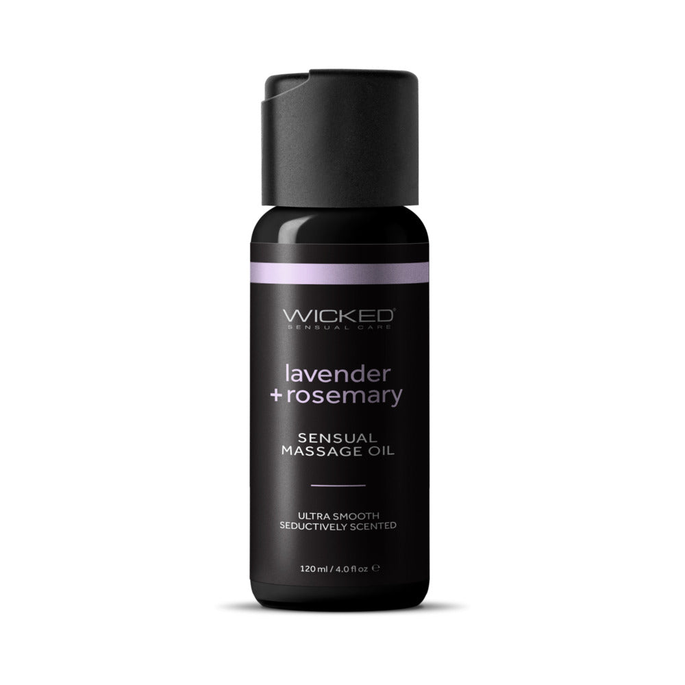 Wicked Sensual Care Sensual Massage Oil-Lavender and Rosemary 4oz