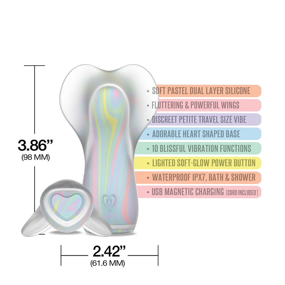 WINX Fancy Flutter Squishy Silicone Vibrator - Multi-Color