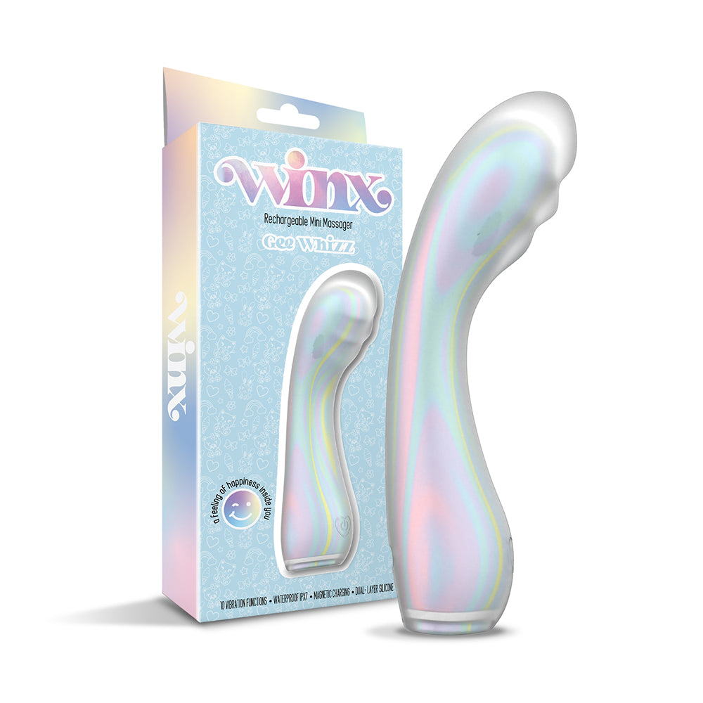 WINX Gee Whiz Squishy Silicone Vibrator - Multi-Color