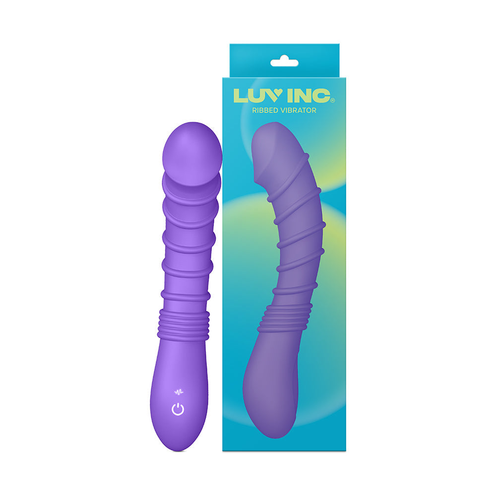 Luv Inc. Ribbed G-Spot Vibrator - Purple