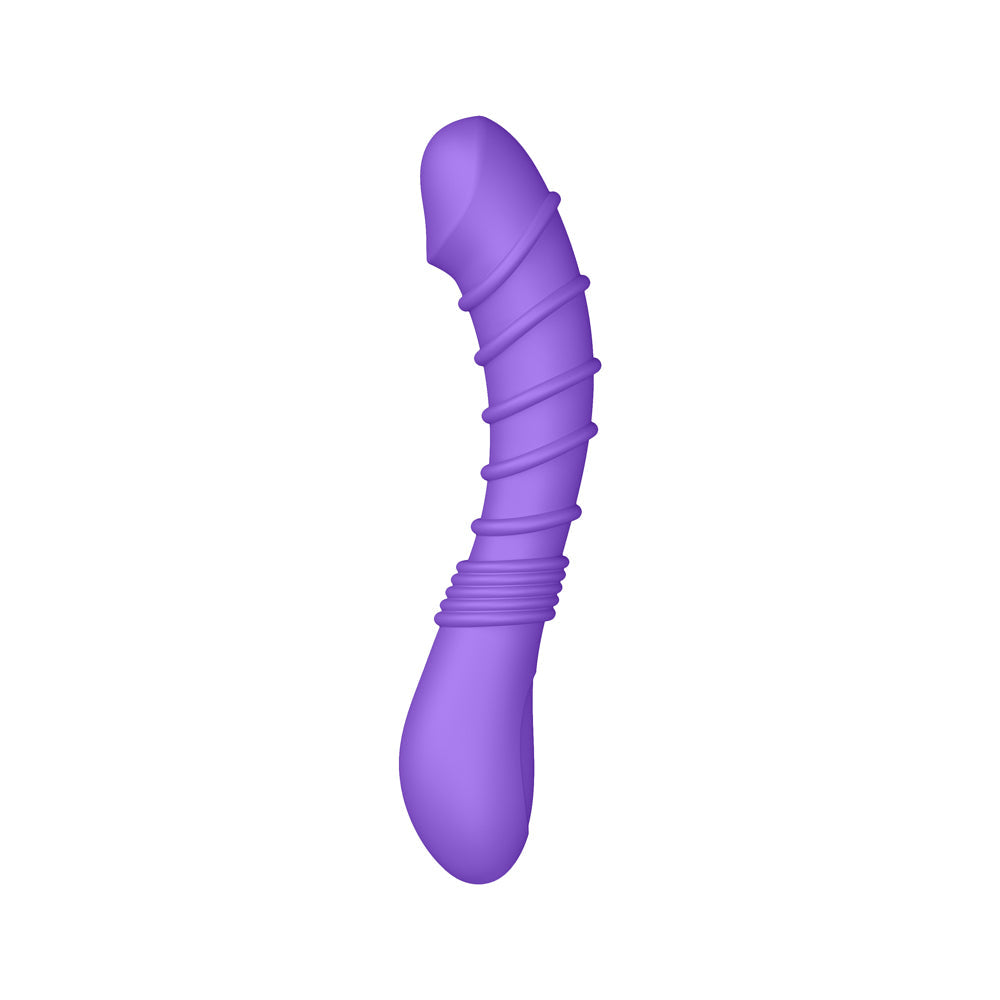 Luv Inc. Ribbed G-Spot Vibrator - Purple