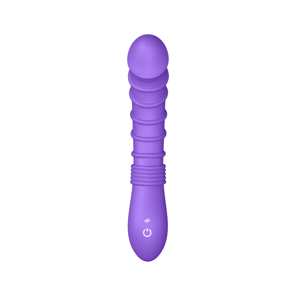 Luv Inc. Ribbed G-Spot Vibrator - Purple