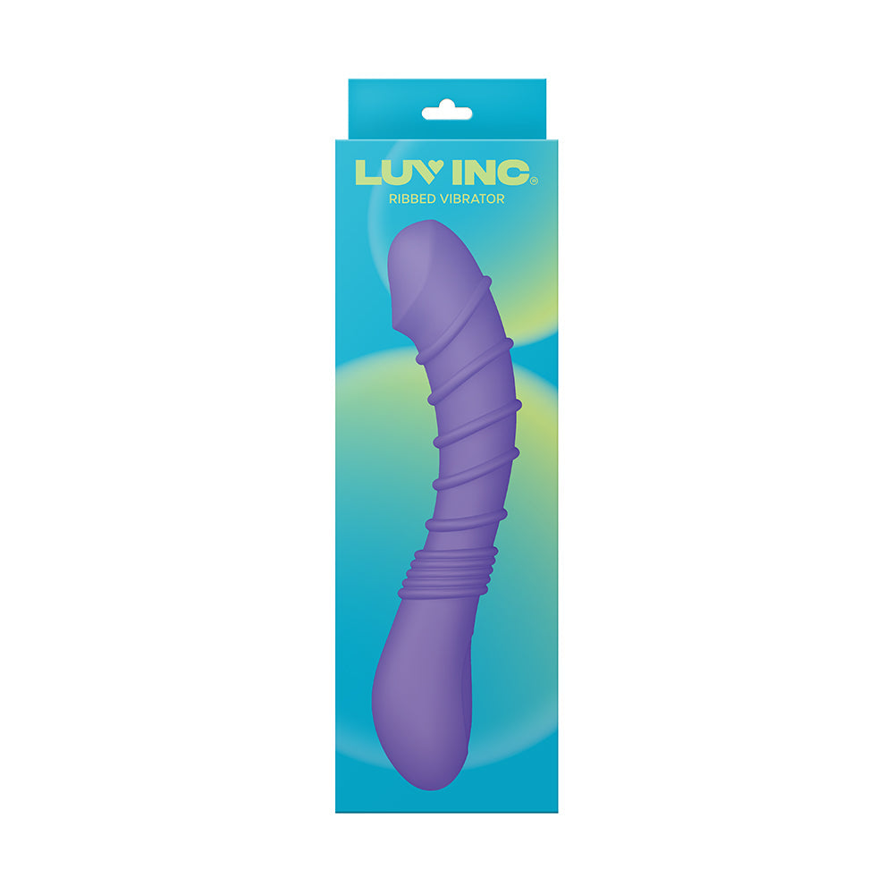 Luv Inc. Ribbed G-Spot Vibrator - Purple