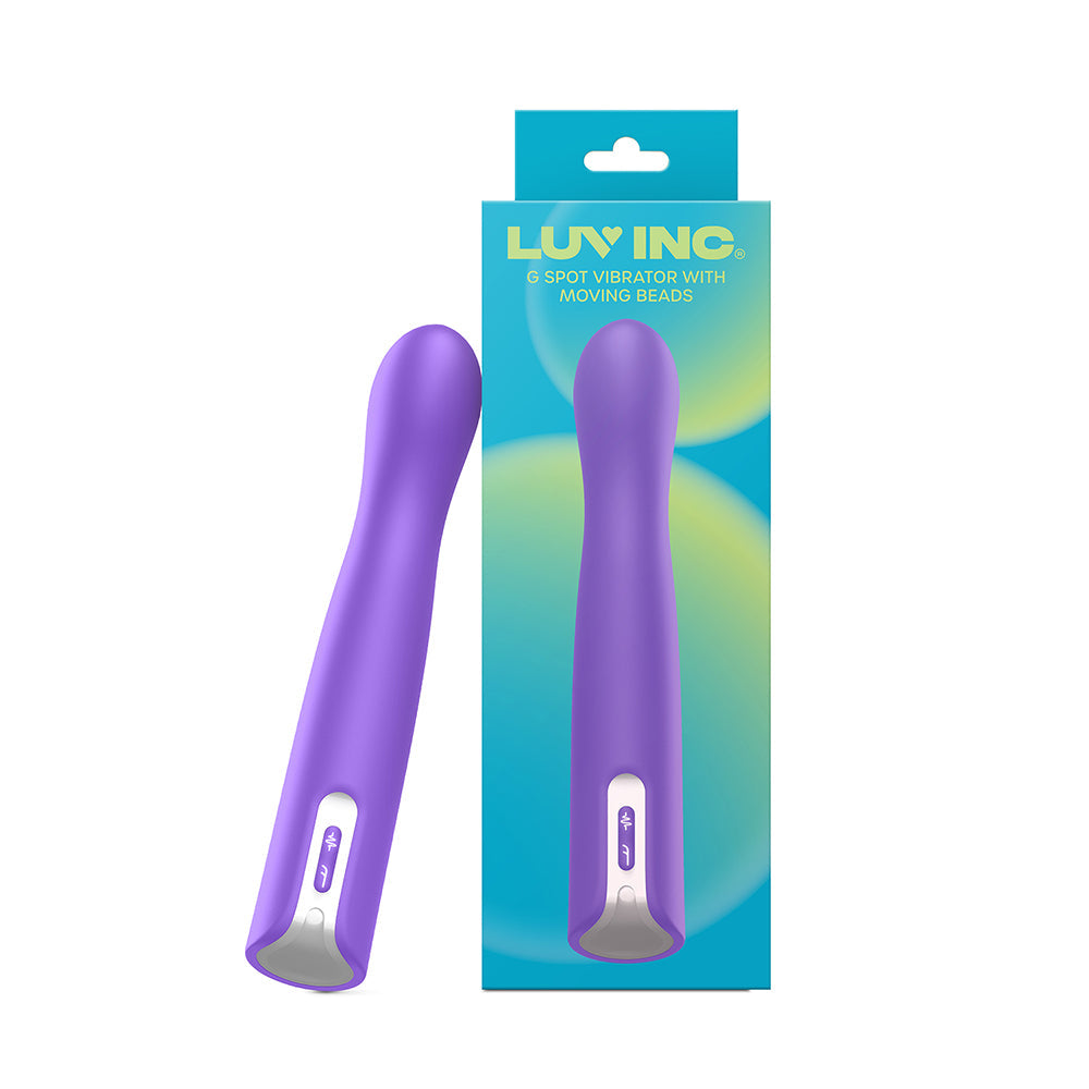 Luv Inc. G-Spot Vibrator w/Moving Beads - Purple