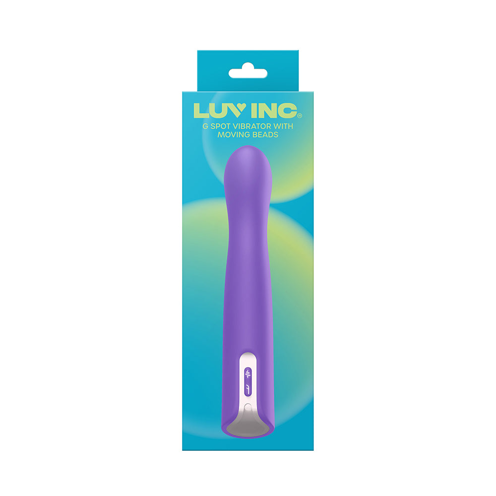 Luv Inc. G-Spot Vibrator w/Moving Beads - Purple