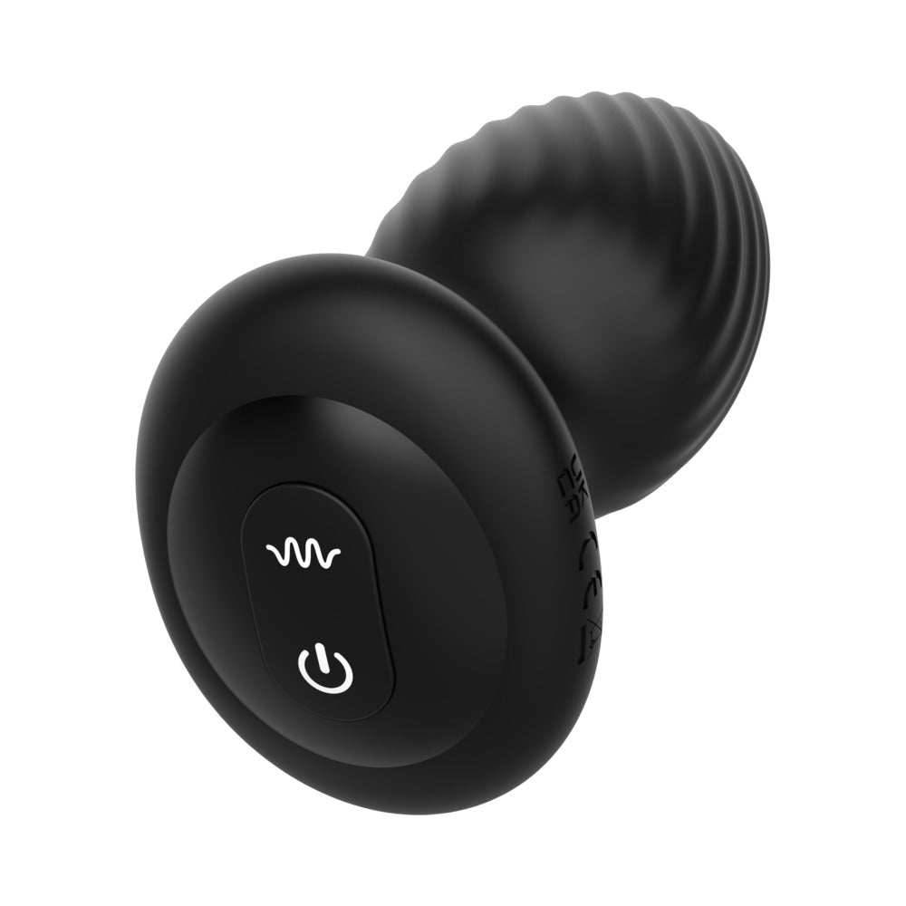 Nexus Tornado Rotating & Vibrating Large Butt Plug w/Remote - Black