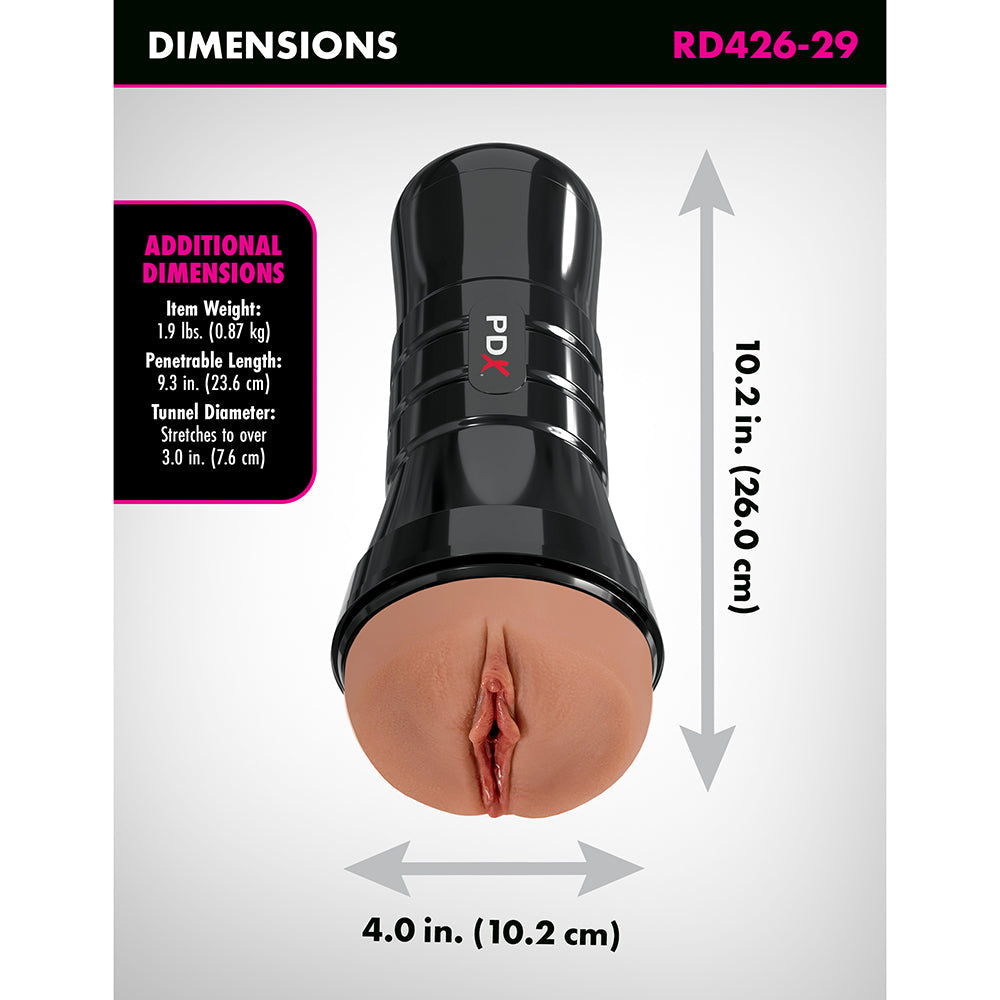 PDX Extreme Wet Pussies Super Juicy Snatch XXL-Brown