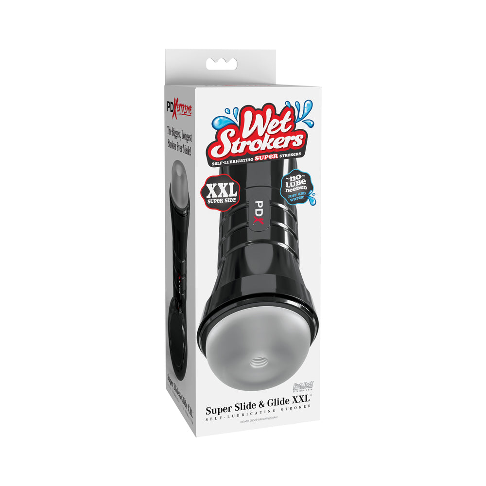 PDX Extreme Wet Strokers Super Slide and Glide XXL-Frosted