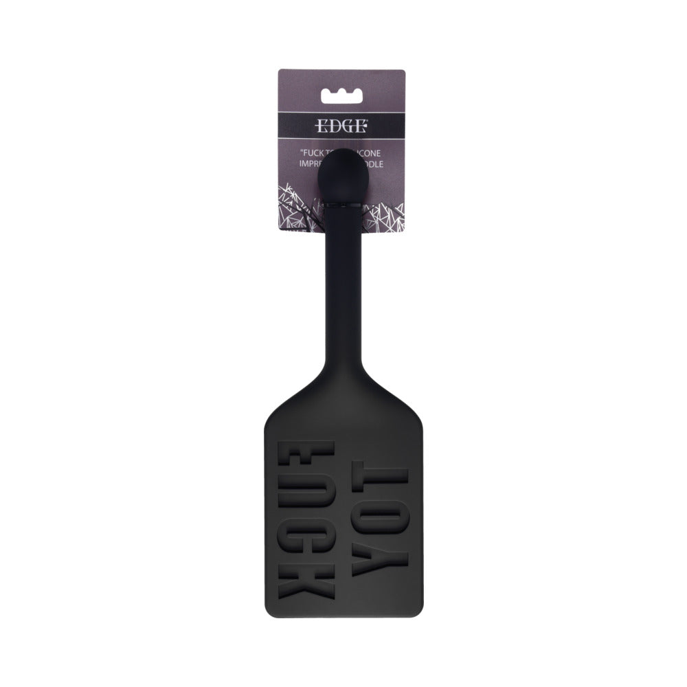 Edge FUCK TOY Silicone Paddle - Black