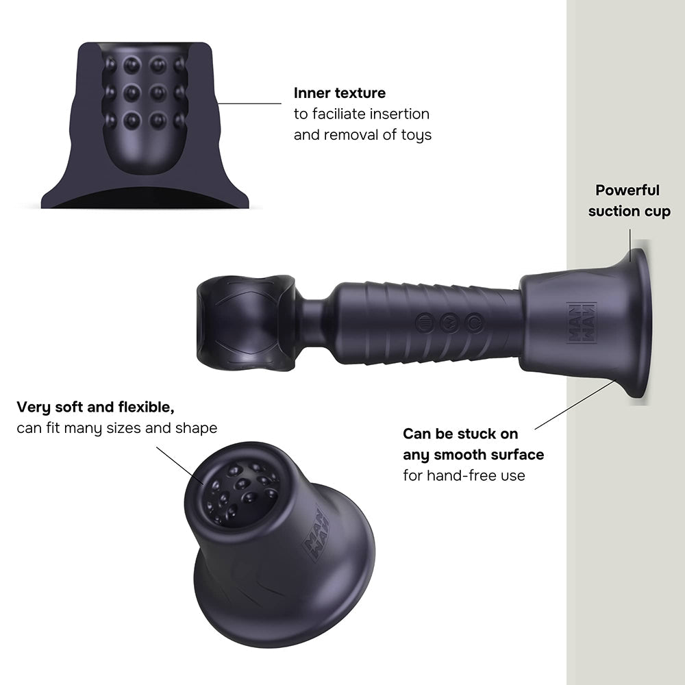 Man.wand Holden Universal Wand Holder-Black Plum