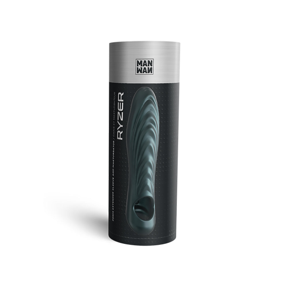Man.wand Ryzer Penis Extender and Soft Mastubating Sleeve-Pine Grey