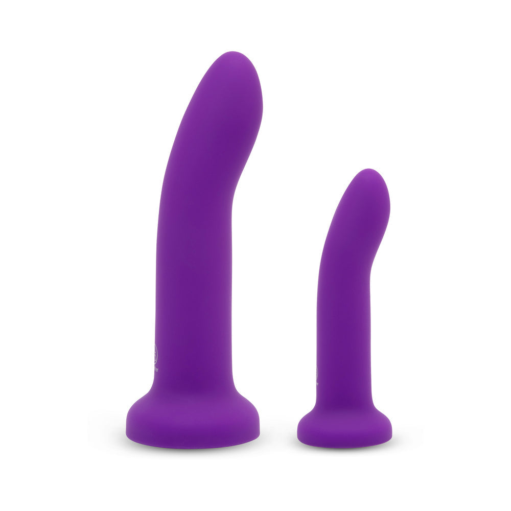 Together 2 pc 5.5 & 7.75 Silicone Dildo & Harness Set