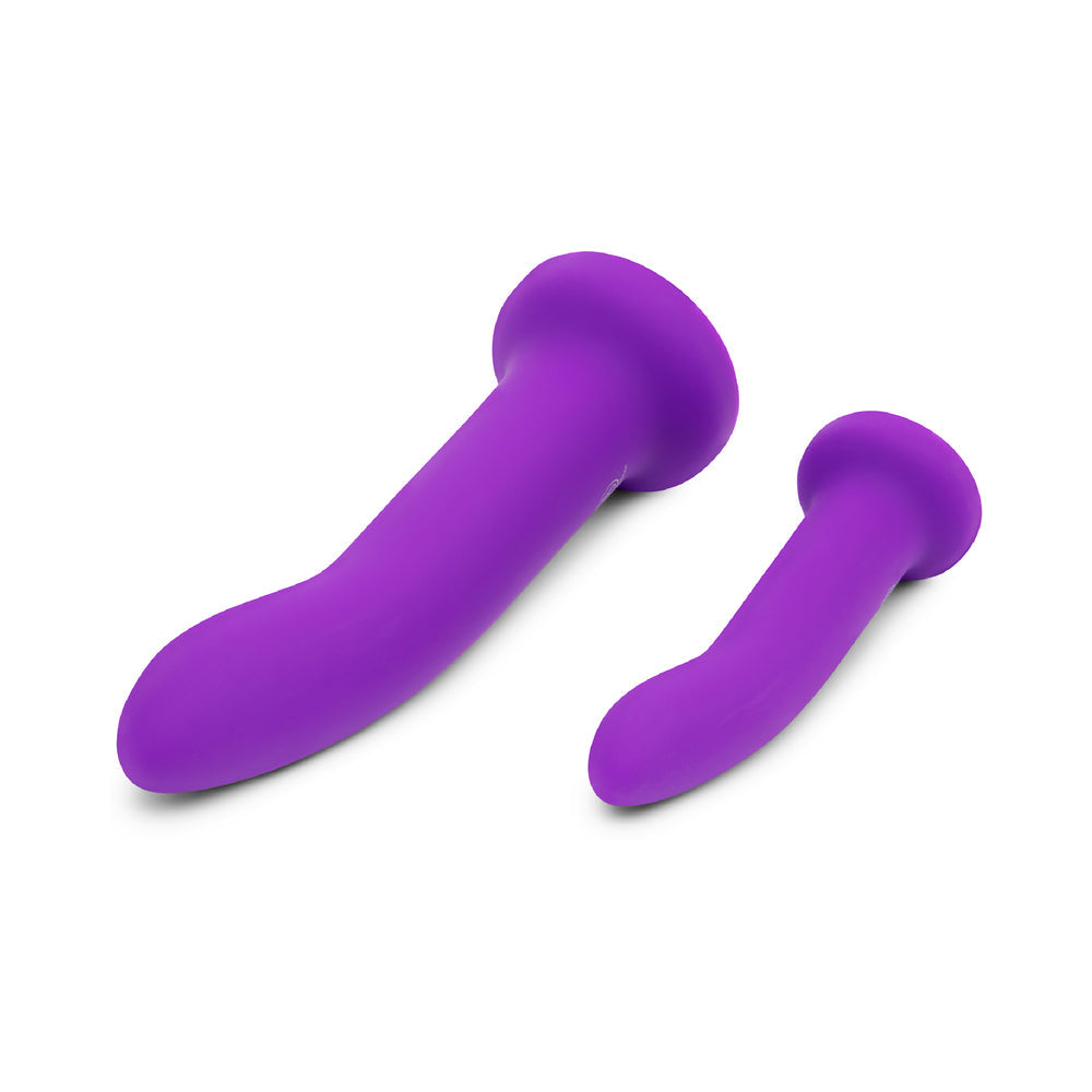 Together 2 pc 5.5 & 7.75 Silicone Dildo & Harness Set